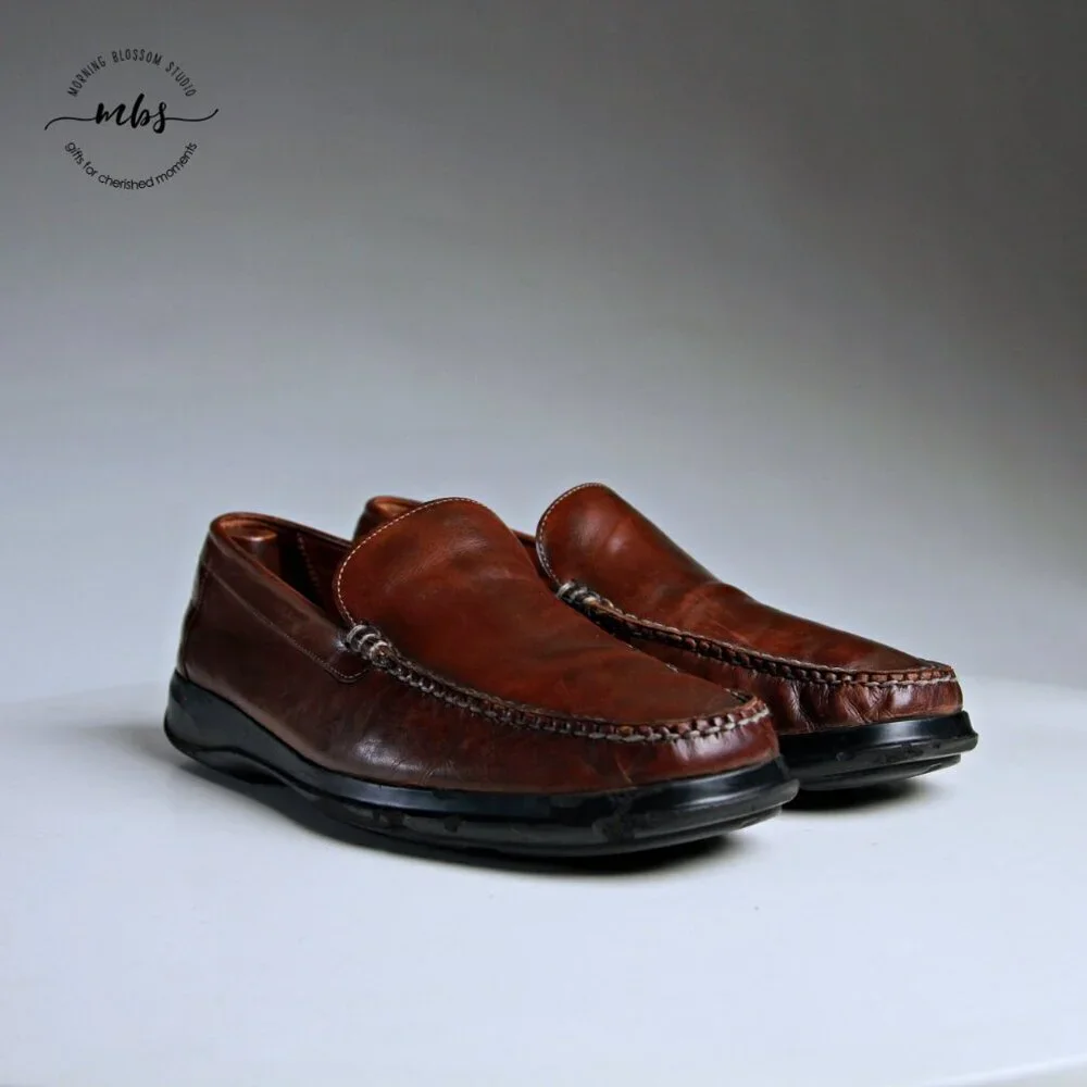 Cole Haan Air Dempsey Leather Loafers Brown Men 9.5‎